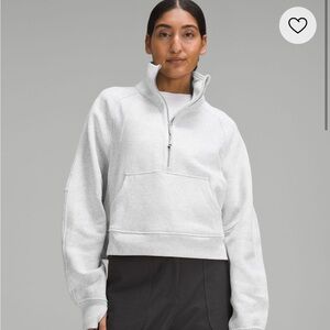 Lululemon oversize scuba funnel neck half zip long